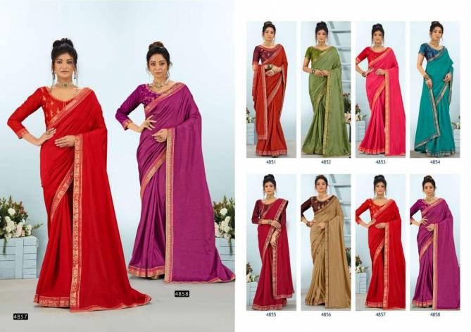 Jaimini Latest Designer Festive Wear Vichitra Silk Saree Collection